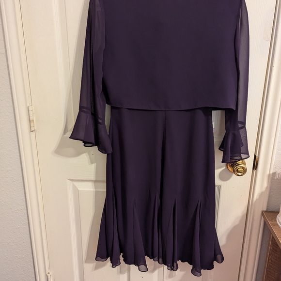 ✨3/$15✨ S.L. Fashions Petite Women's Dress with Cover - Picture 4 of 12